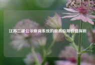 江苏二建公示查询系统的教育应用价值探析